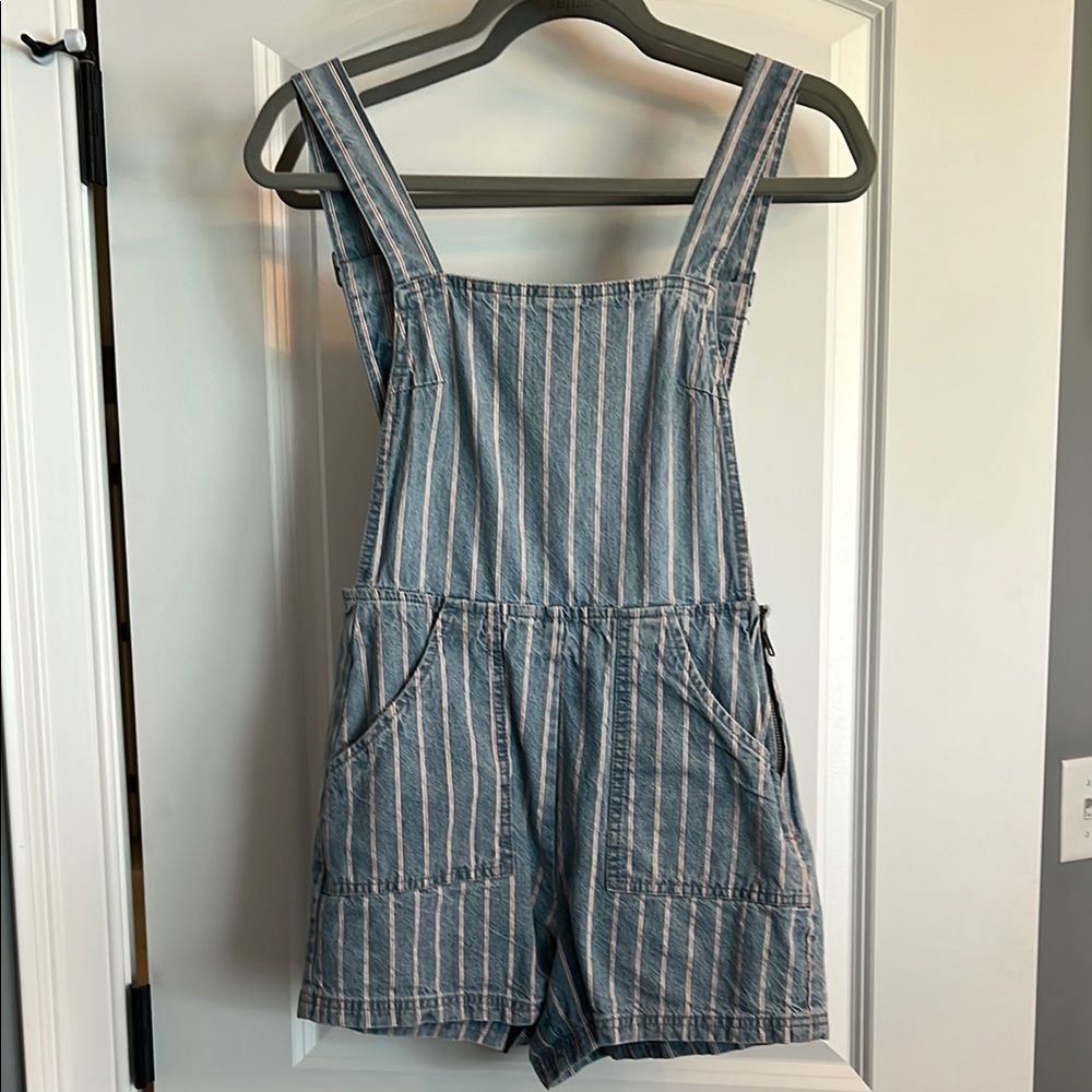 MP|D Striped Denim Shortalls